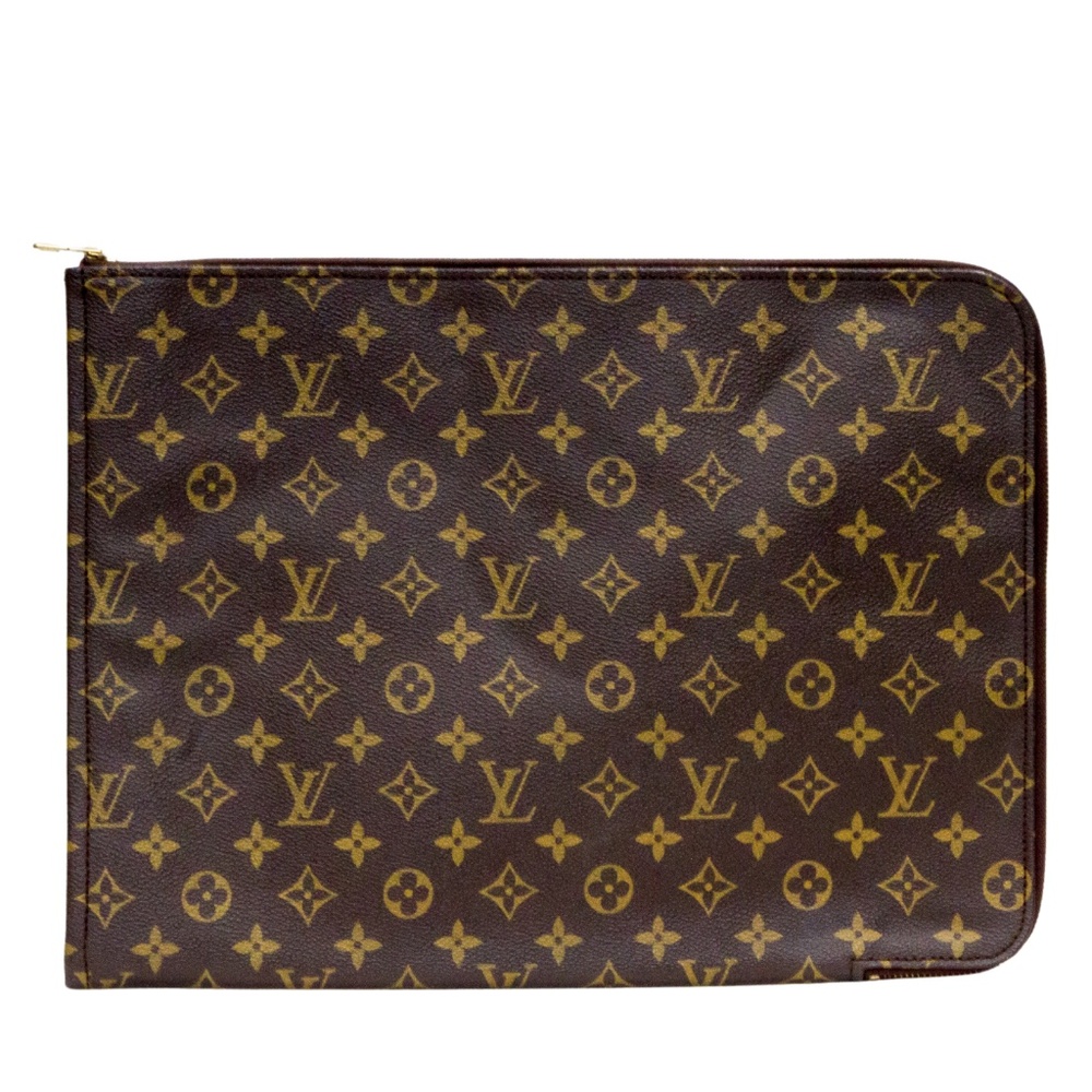 LOUIS VUITTON MONOGRAM CANVAS POUCH PORTFOLIO DOCUMENT CASE
